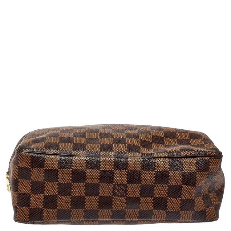 Pre Owned Louis Vuitton Damier Ebene Canvas Trousse Toiletry Pouch 25