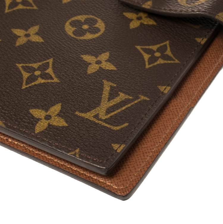 Pre Owned Louis Vuitton Monogram Canvas Large Ring Agenda Cover