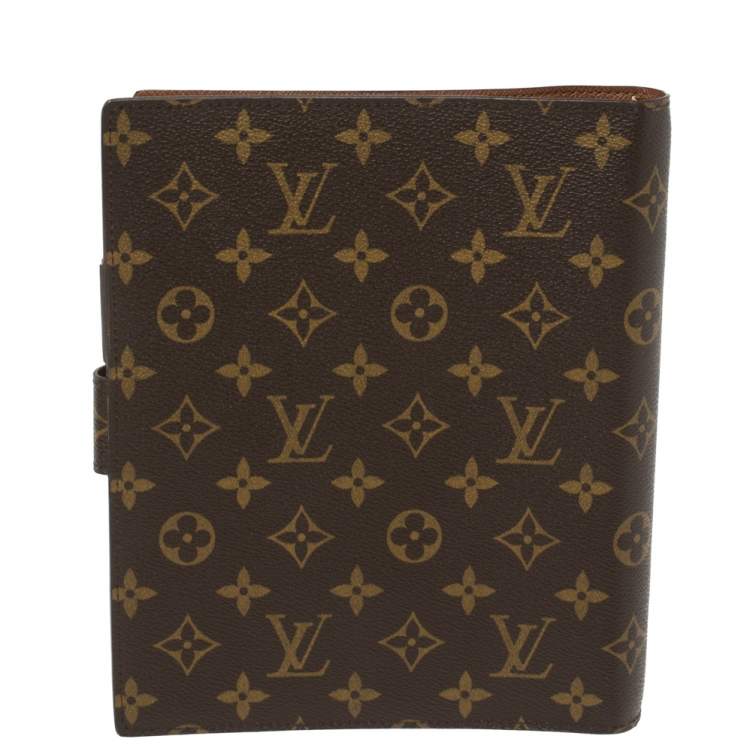Pre Owned Louis Vuitton Monogram Canvas Large Ring Agenda Cover
