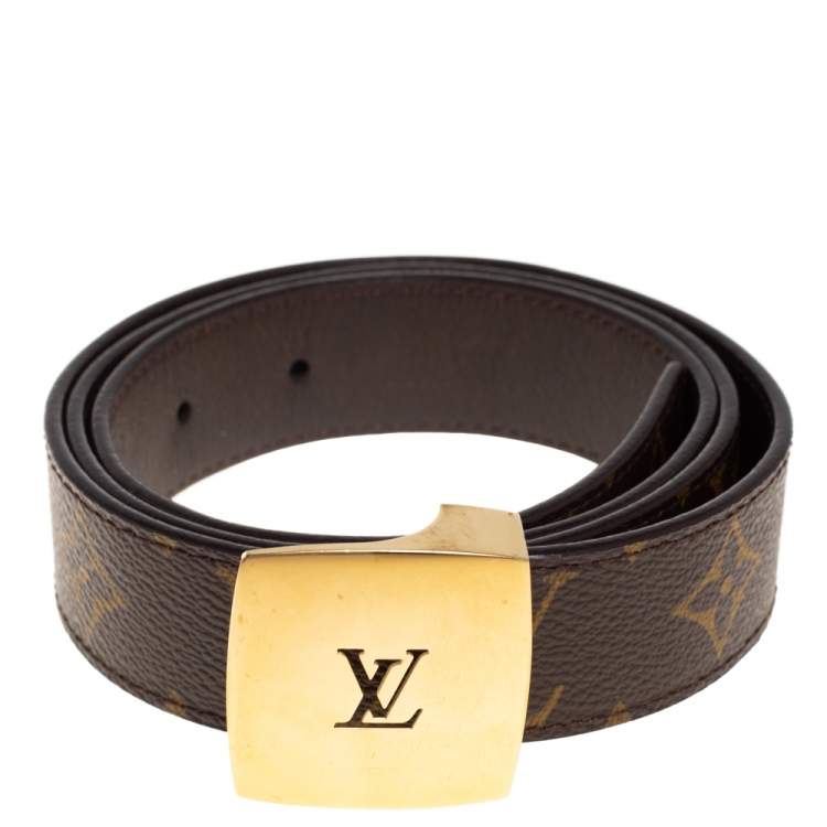 Louis Vuitton Louis Vuitton Ceinture LV Cut Monogram Canvas Belt