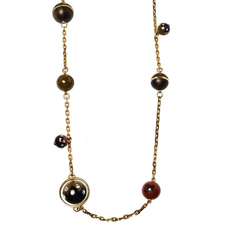 Louis Vuitton, Jewelry, Louis Vuitton Black Circle Necklaces