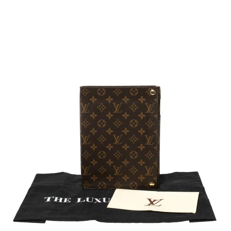 Pre Owned Louis Vuitton Brown Monogram Canvas Foldable iPad Case