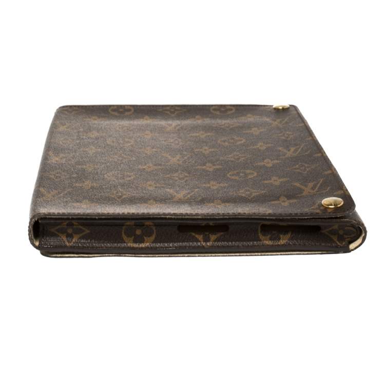 Pre Owned Louis Vuitton Brown Monogram Canvas Foldable iPad Case