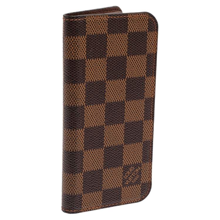 مملوكة مسبقًا Louis Vuitton Damier Ebene Canvas iPhone 7/8 Plus Folio Case