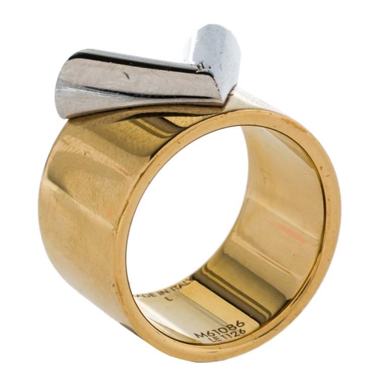 Louis Vuitton pre-owned Essential V ring, Gold