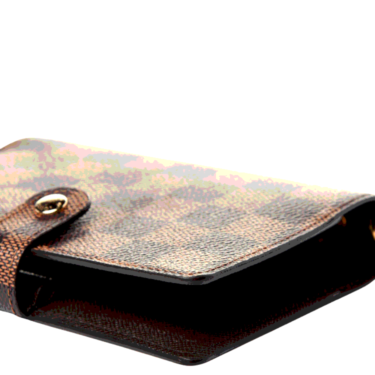 Pre Owned Louis Vuitton Damier Ebene Canvas  Agenda Cover