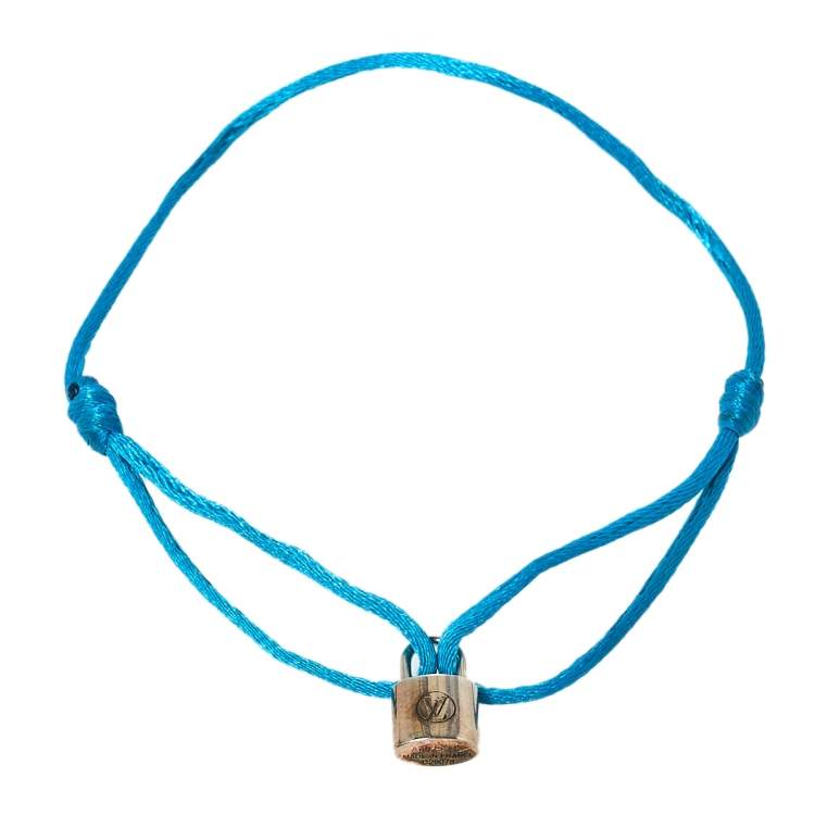Louis Vuitton for Unicef Lockit Sterling Silver Blue Cord