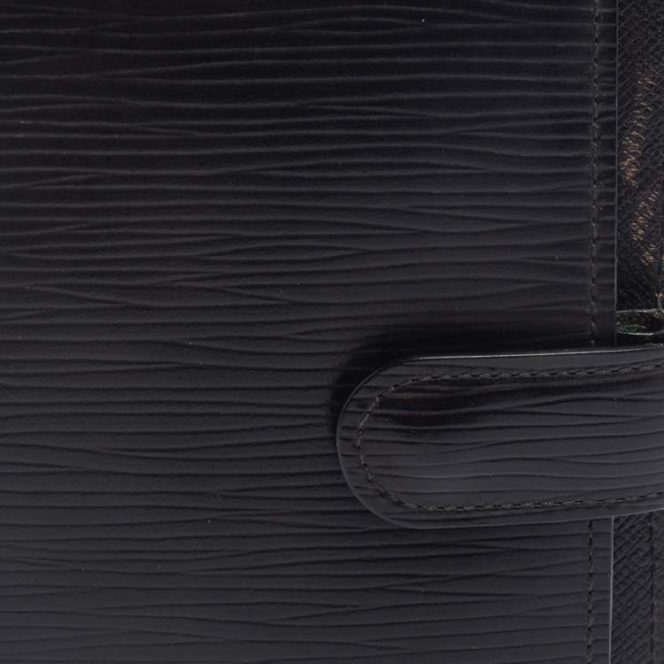 Pre Owned Louis Vuitton Black Epi Leather Small Ring Agenda Cover