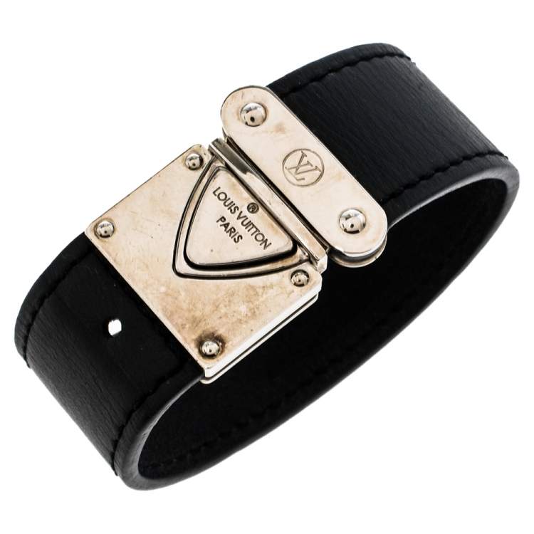 Louis Vuitton, Jewelry, Louis Vuitton Authentic Koala Nomade Black  Leather Bracelet