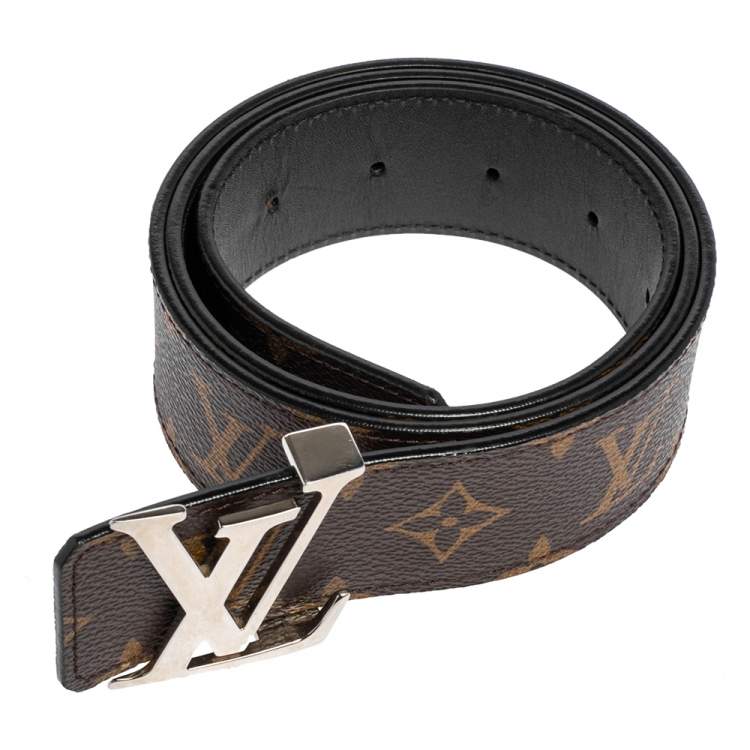 Pre Owned Louis Vuitton Monogram Canvas LV Initiales Belt 80 CM