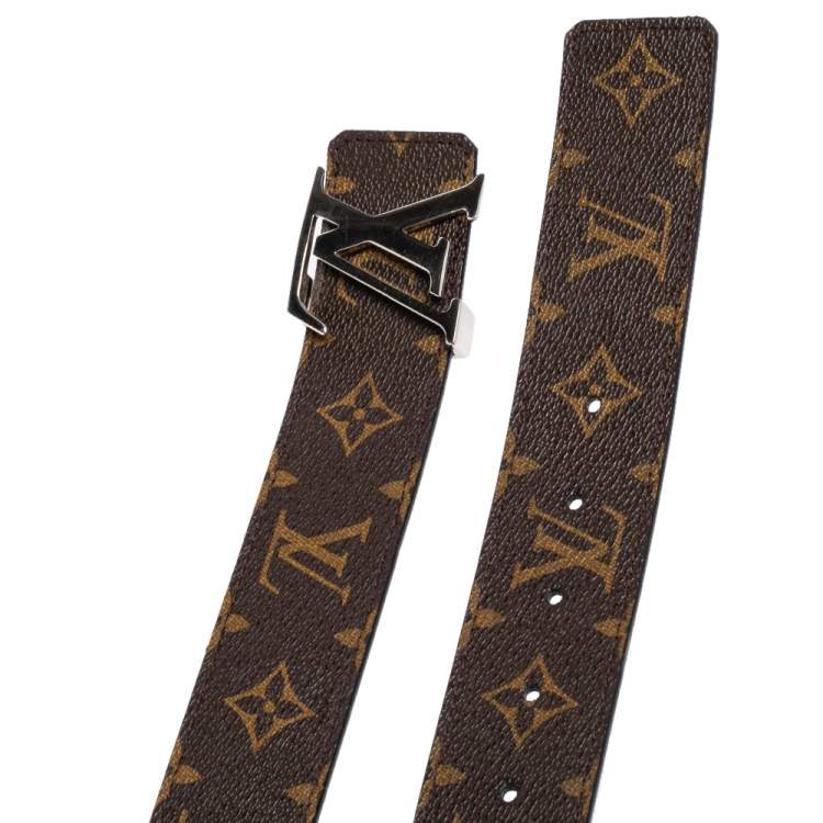 Pre Owned Louis Vuitton Monogram Canvas LV Initiales Belt 80 CM