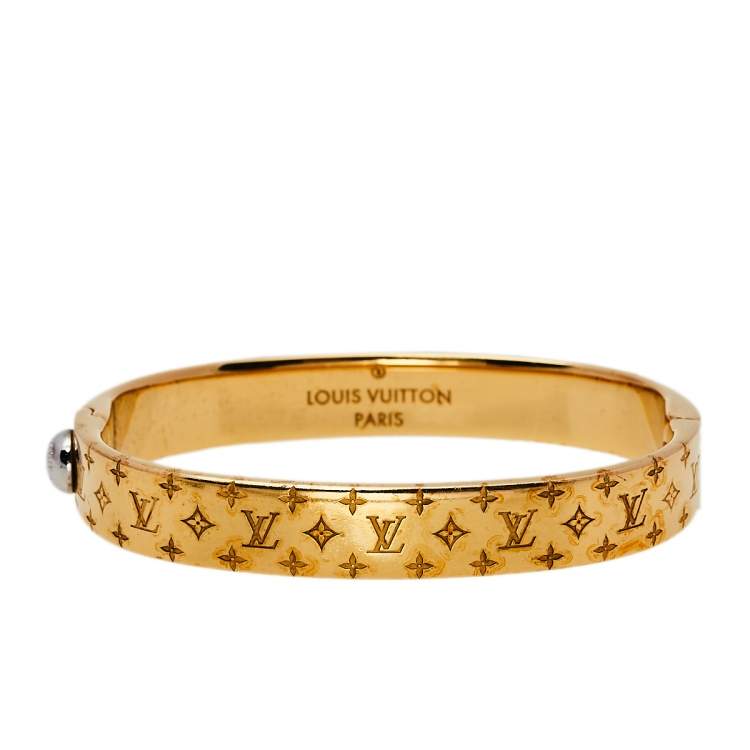 Authentic Louis Vuitton LV & ME S Bracelet Gold Logo Engraved