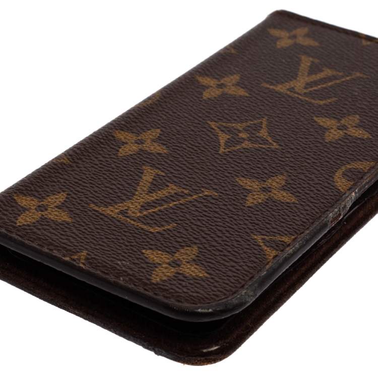 Pre Owned Louis Vuitton Monogram Canvas iPhone X Folio Case
