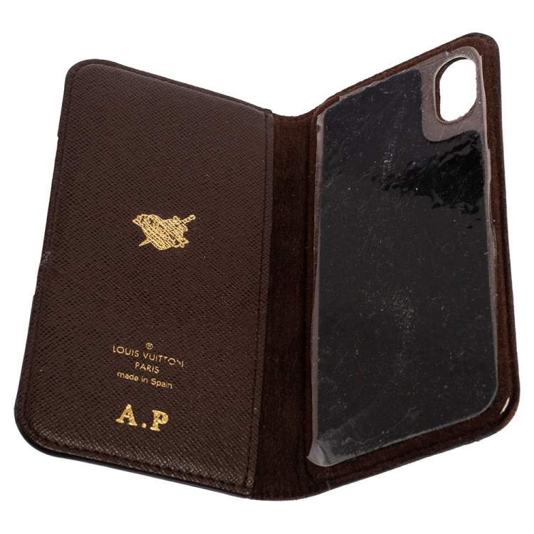 Pre Owned Louis Vuitton Monogram Canvas iPhone X Folio Case