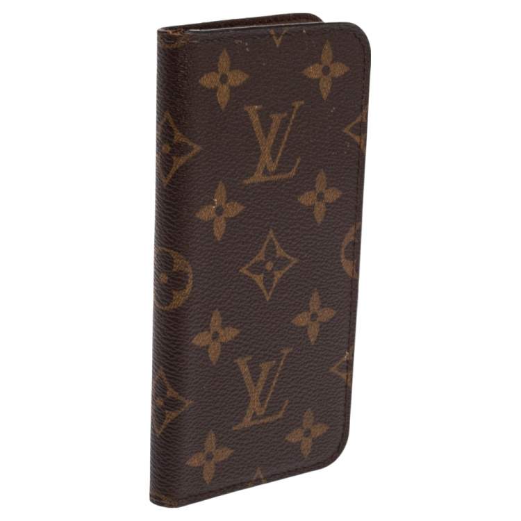 Pre Owned Louis Vuitton Monogram Canvas iPhone X Folio Case