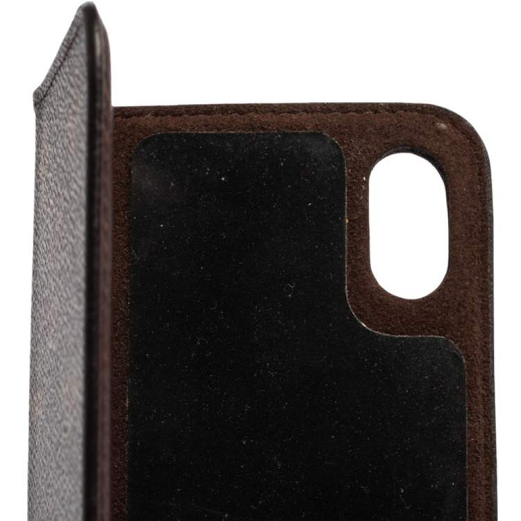 Pre Owned Louis Vuitton Monogram Canvas iPhone X Folio Case