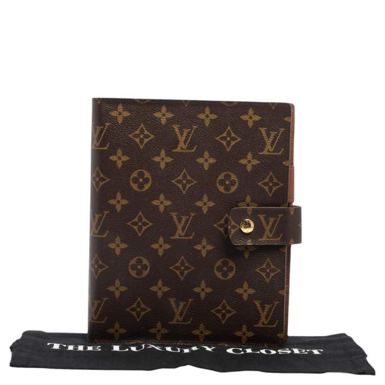 مملوكة مسبقًا Louis Vuitton Monogram Canvas Large Ring Agenda Cover