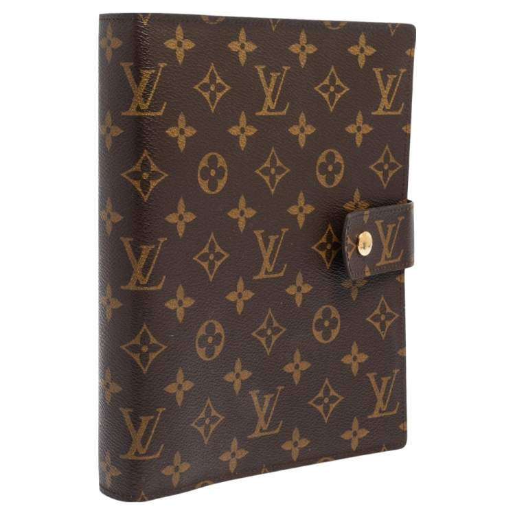مملوكة مسبقًا Louis Vuitton Monogram Canvas Large Ring Agenda Cover