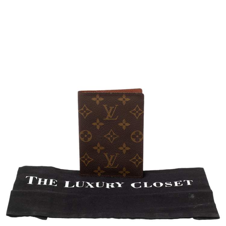 Pre Owned Louis Vuitton Monogram Canvas Passport Cover