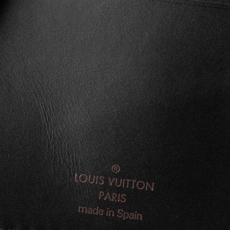 Pre Owned Louis Vuitton Brown Leather Desk Agenda Cover