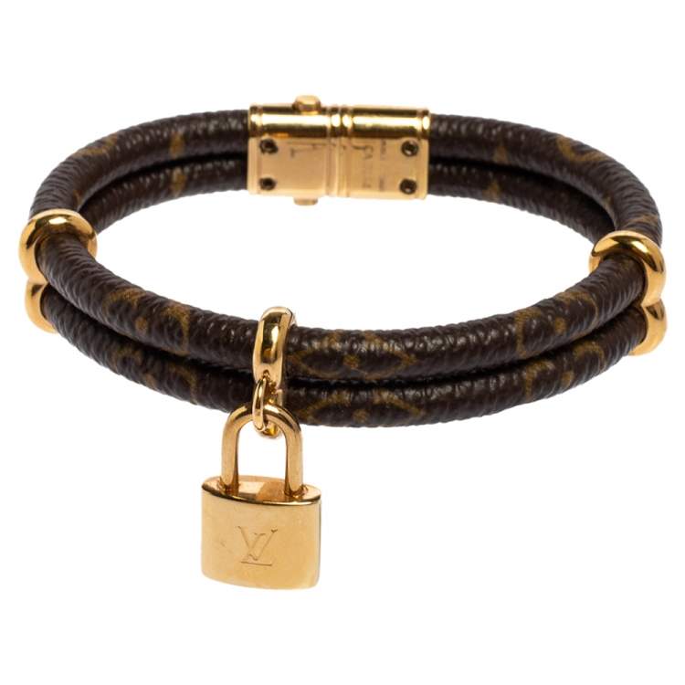 Louis Vuitton Women's Brown Keep It Twice Monogram Bracelet