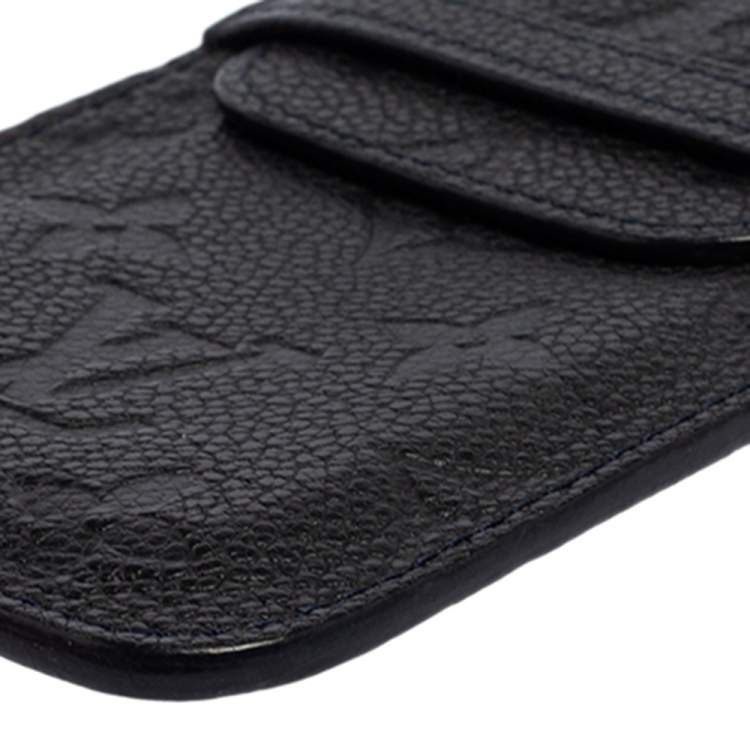 Pre Owned Louis Vuitton Bleu Infini Monogram Empreinte Leather Phone Case 