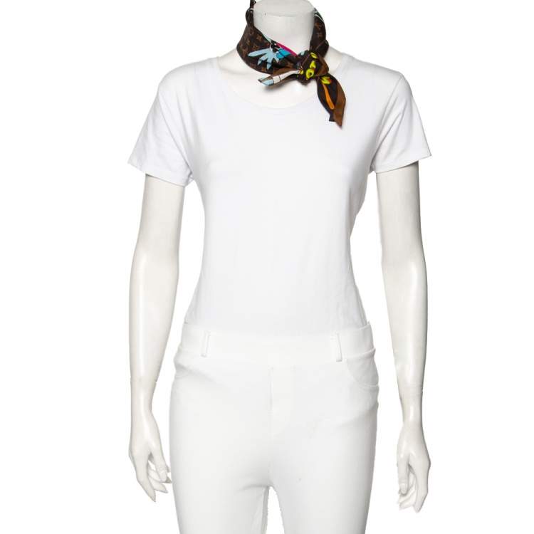 Louis Vuitton Brown The Friends Monogram Cotton & Silk Bandana - ShopStyle  Scarves & Wraps