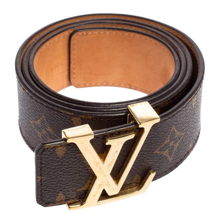 Louis Vuitton, Accessories, Brand New Monogram Canvas Lv Initiales Brown  Belt
