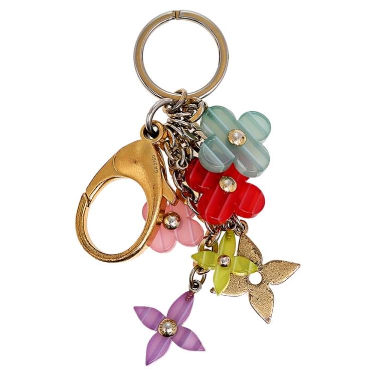 Louis Vuitton Multicolor Pop Flower Gold Tone Bag Charm Louis Vuitton | The  Luxury Closet