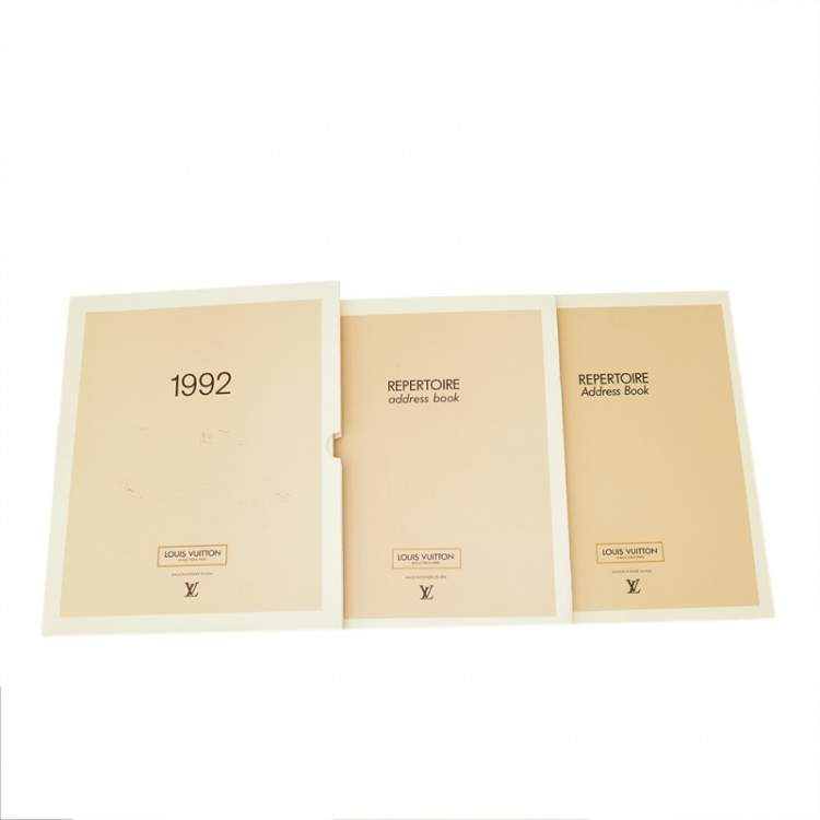 Pre Owned Louis Vuitton Cipango Gold Epi Leather Desk Agenda Cover