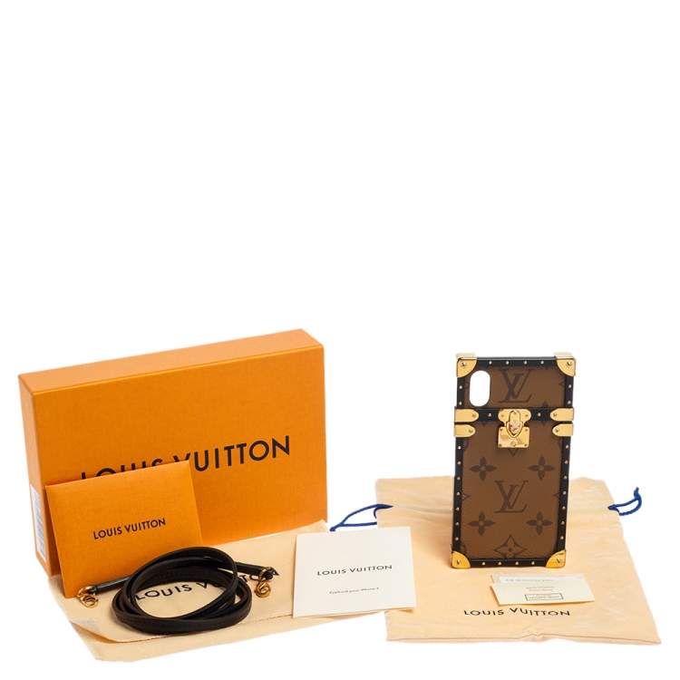 Pre Owned Louis Vuitton Reverse Monogram Eye-Trunk iPhone X Case 
