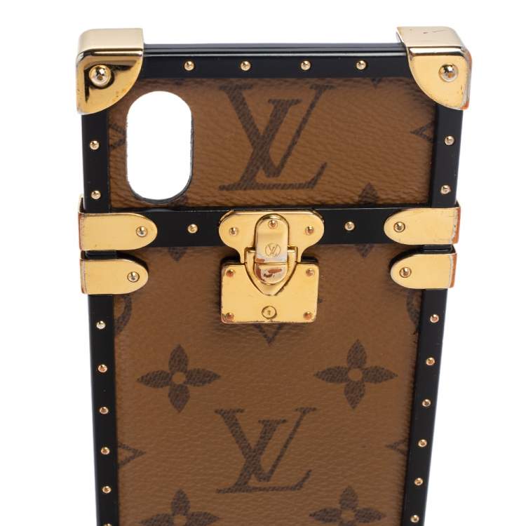 Pre Owned Louis Vuitton Reverse Monogram Eye-Trunk iPhone X Case 