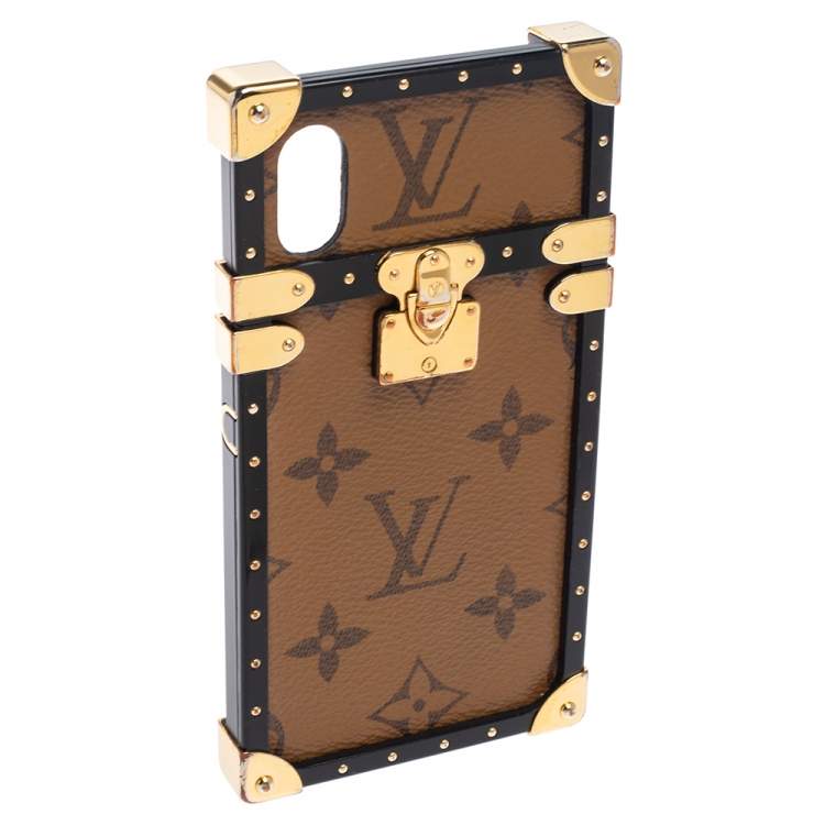 Pre Owned Louis Vuitton Reverse Monogram Eye-Trunk iPhone X Case 