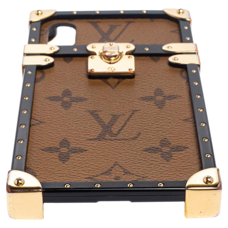 Pre Owned Louis Vuitton Reverse Monogram Eye-Trunk iPhone X Case 