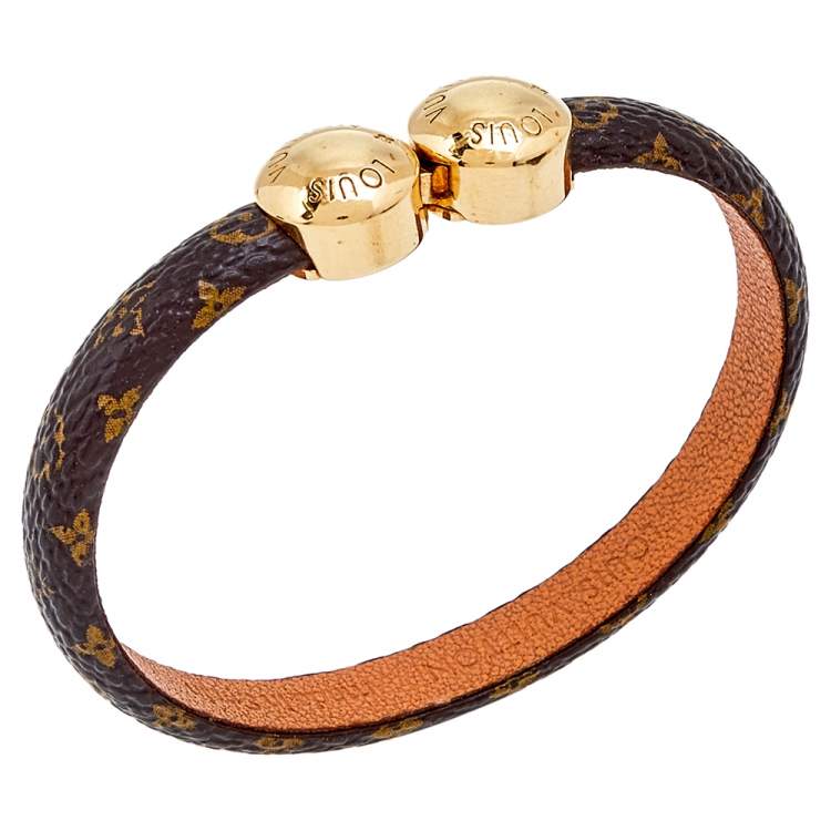 Louis Vuitton Historic Mini Monogram Bracelet - Brass Bangle