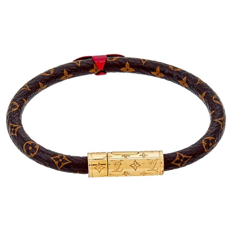 LV Circle Bracelet Monogram Eclipse Canvas - Fashion Jewelry