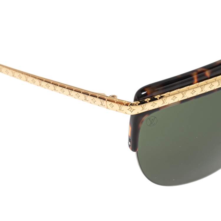 Pre Owned Louis Vuitton Tortoise Shell Easy Rider Wayfarer Sunglasses