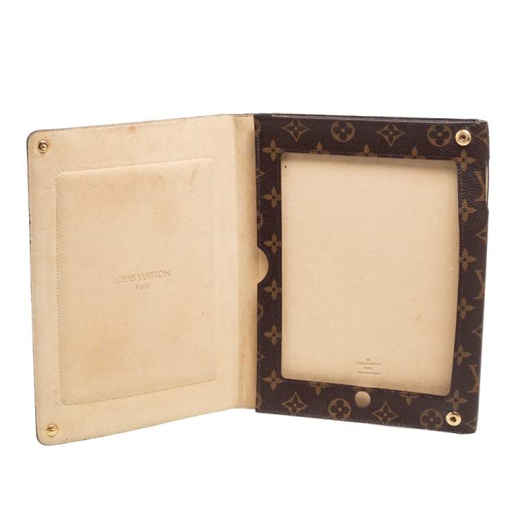 Pre Owned Louis Vuitton Brown Monogram Canvas Foldable iPad Case
