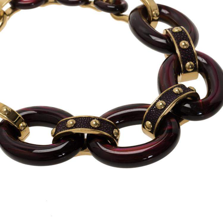 Pre Owned Louis Vuitton Gimme a Clue Resin Necklace