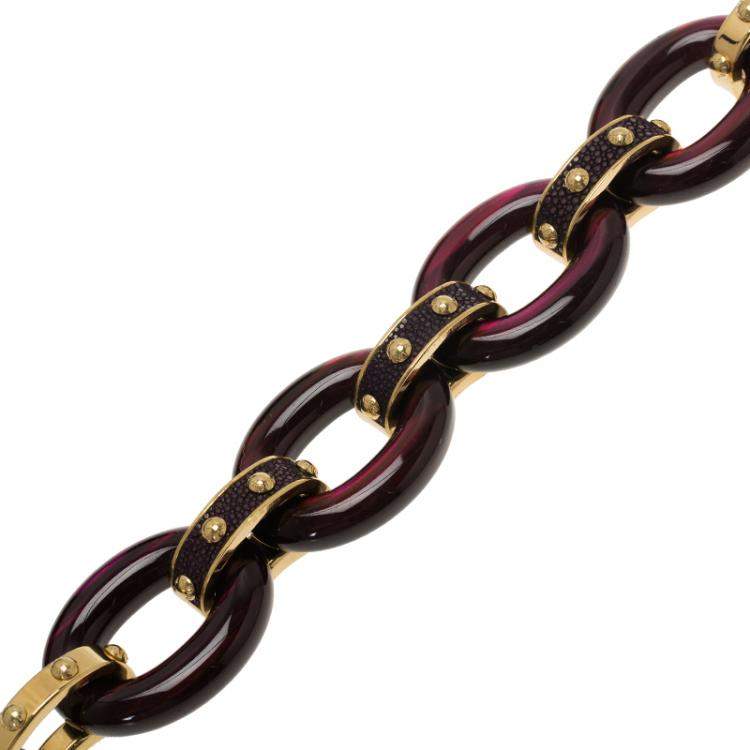 Pre Owned Louis Vuitton Gimme a Clue Resin Necklace