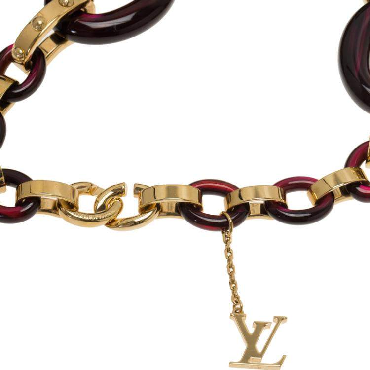 Pre Owned Louis Vuitton Gimme a Clue Resin Necklace