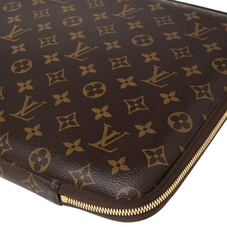Pre Owned Louis Vuitton Monogram Canvas Laptop Case 