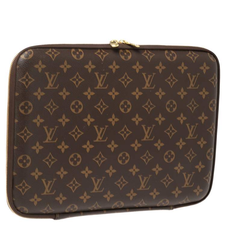 Pre Owned Louis Vuitton Monogram Canvas Laptop Case 