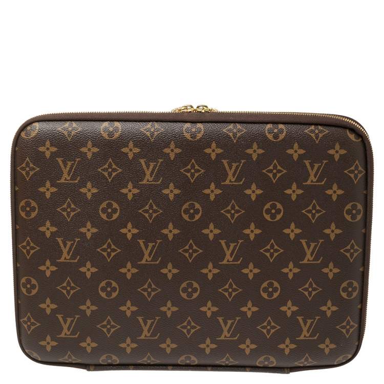 Pre Owned Louis Vuitton Monogram Canvas Laptop Case 