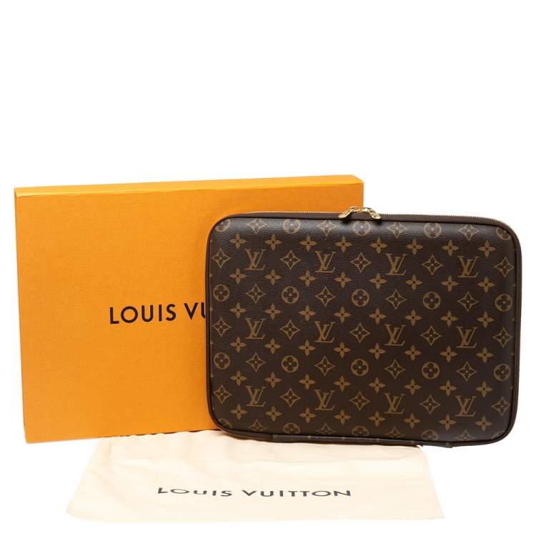 Pre Owned Louis Vuitton Monogram Canvas Laptop Case 