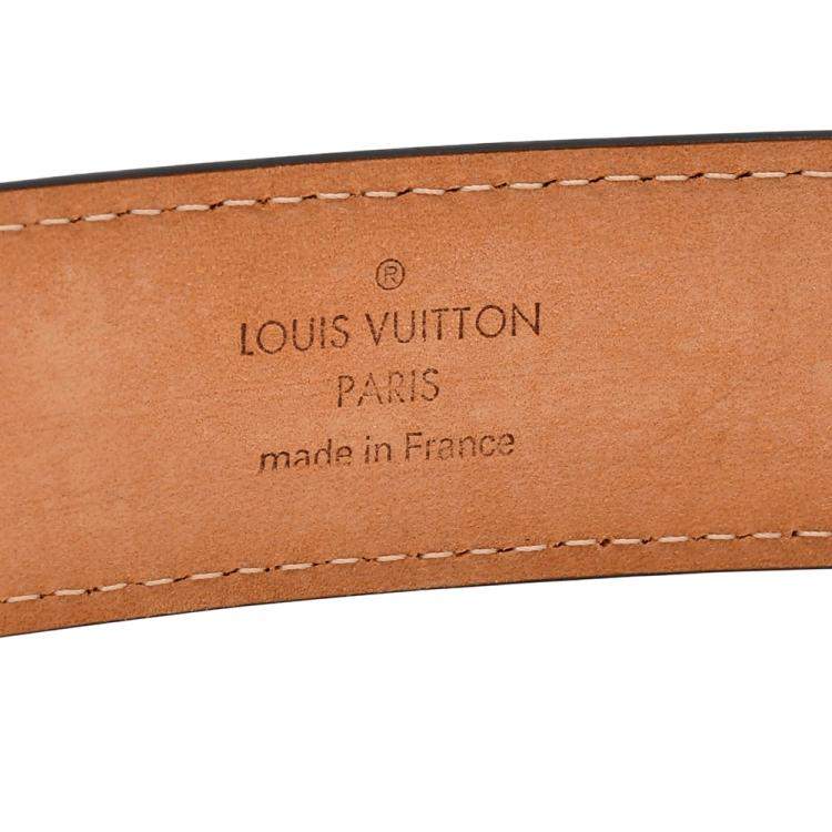 Pre Owned Louis Vuitton Ellipse Monogram Canvas Belt 85cm