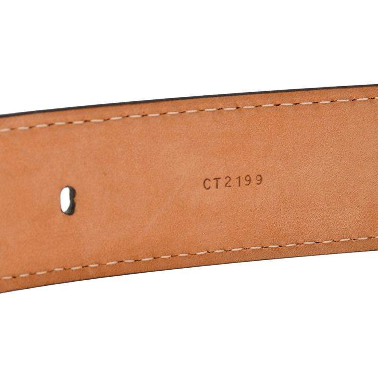 Pre Owned Louis Vuitton Ellipse Monogram Canvas Belt 85cm