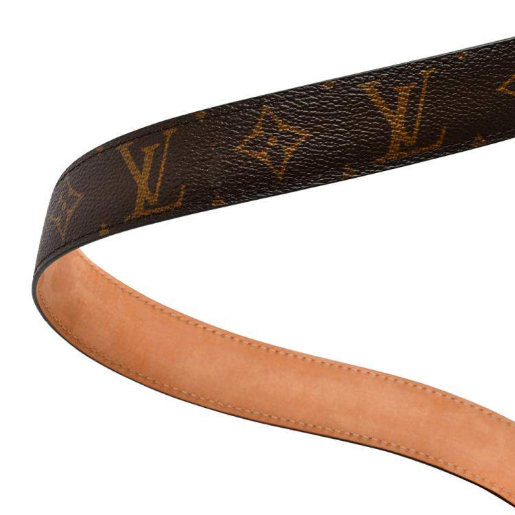Pre Owned Louis Vuitton Ellipse Monogram Canvas Belt 85cm