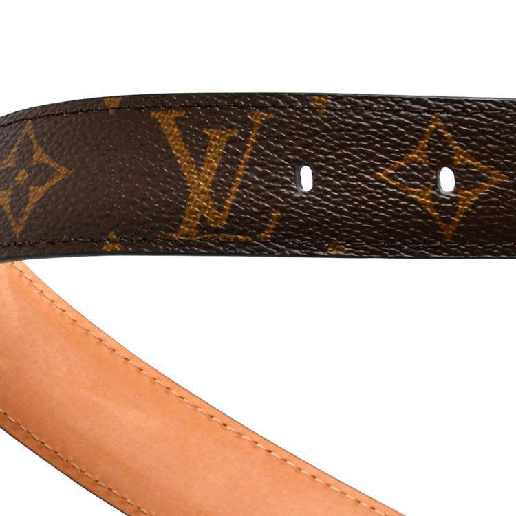 Pre Owned Louis Vuitton Ellipse Monogram Canvas Belt 85cm