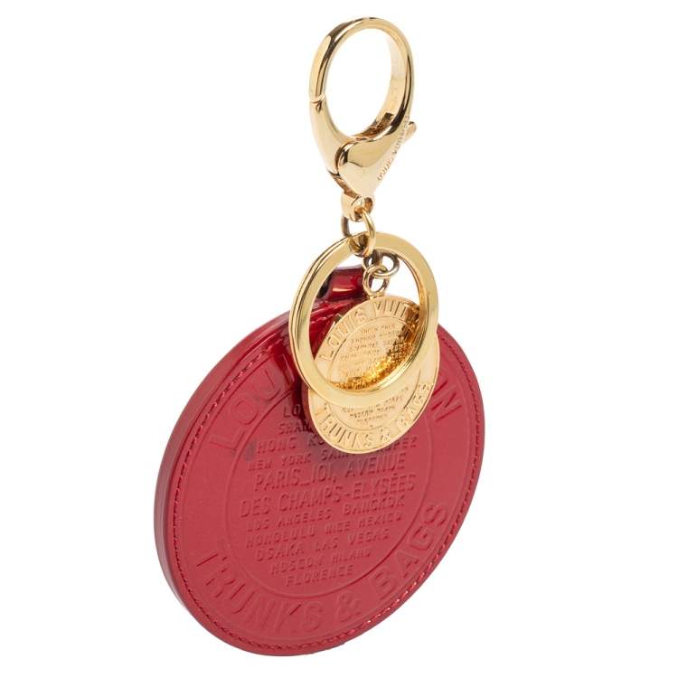 Louis Vuitton Trunks & Bags Red Vernis Bag Charm Key Ring